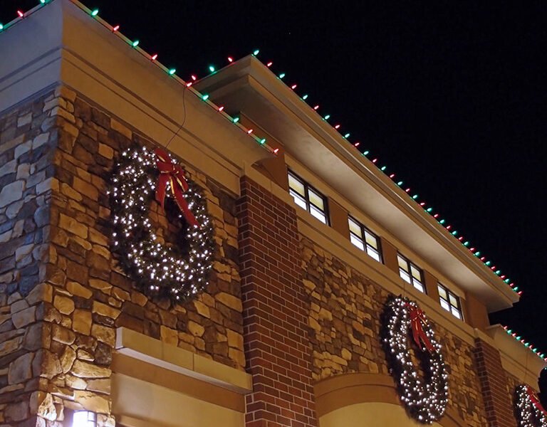 commercial holiday lighting Greenville NC